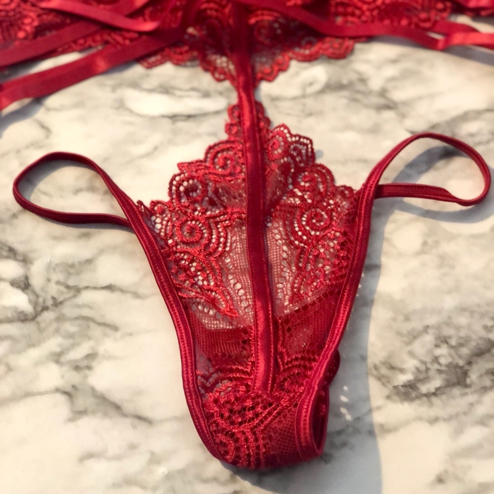 NWT - Size Large strappy lace g-string teddy/bodysuit from Aisling Reine - Picture 4 of 10